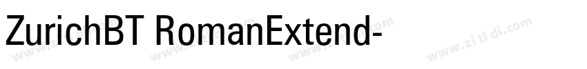 ZurichBT RomanExtend字体转换